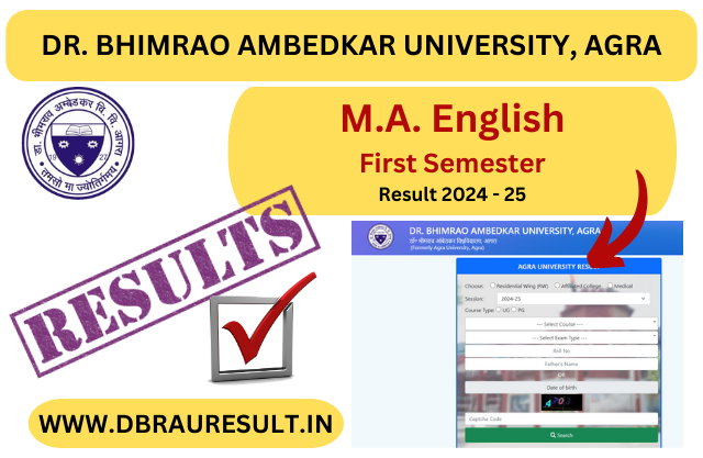 M.A. English First Semester Result 2025