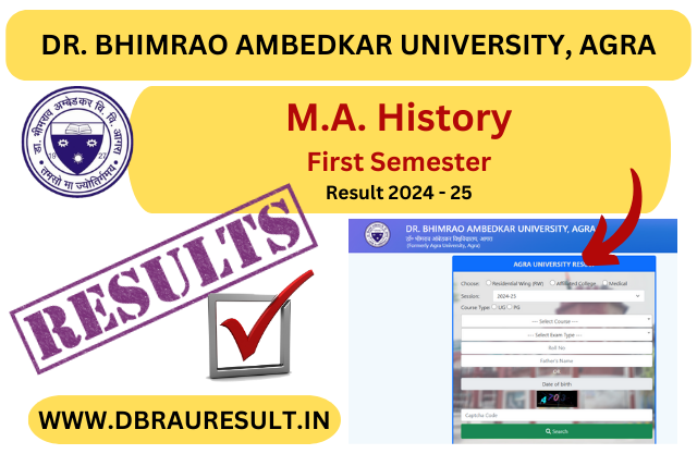 M.A. History First Semester Result 2025