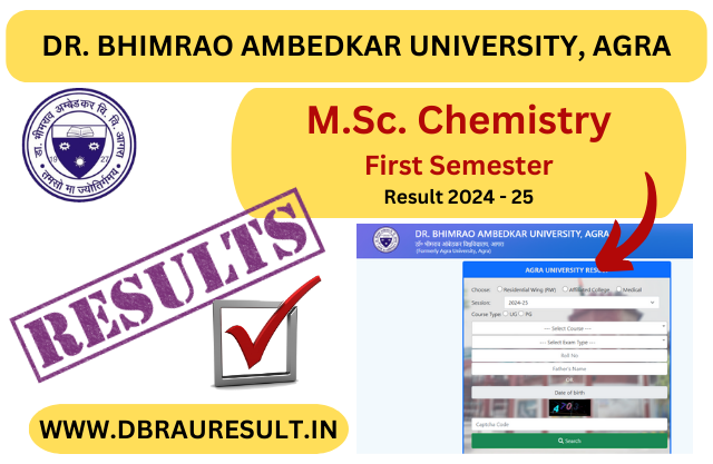 M.Sc. Chemistry First Semester Result 2025