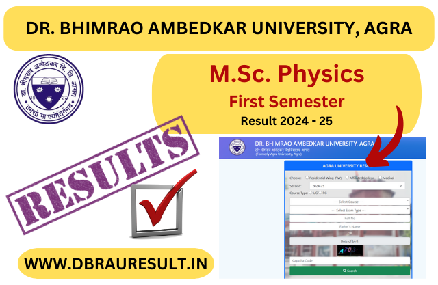 M.Sc. Physics First Semester Result 2025