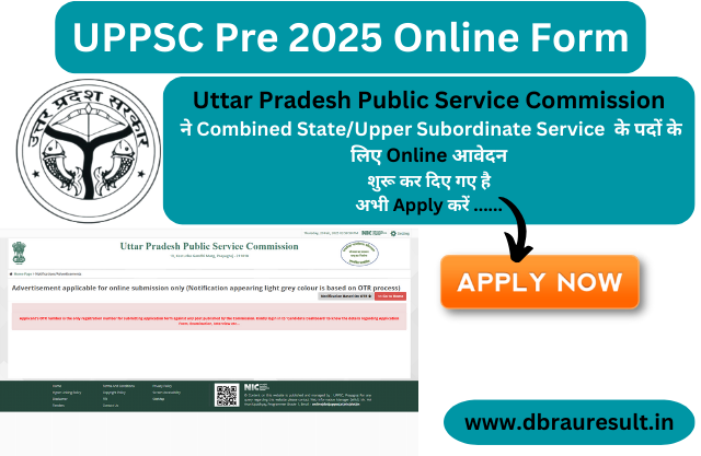 UPPSC Pre 2025 Online Form