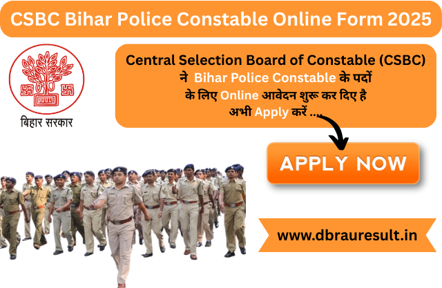 CSBC Bihar Police Constable Online Form 2025