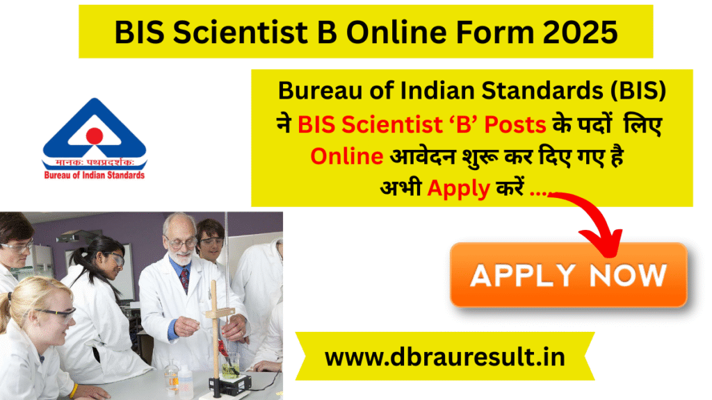 BIS Scientist B Online Form 2025