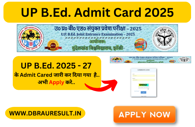 UP B.Ed. Admit Card 2025