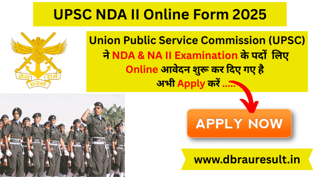 UPSC NDA II Online Form 2025