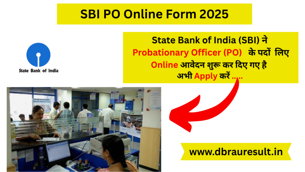 SBI PO Online Form 2025