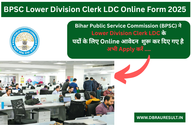 BPSC Lower Division Clerk LDC Online Form 2025 