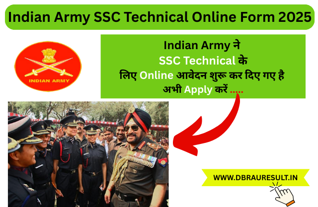 Indian Army SSC Technical Online Form 2025