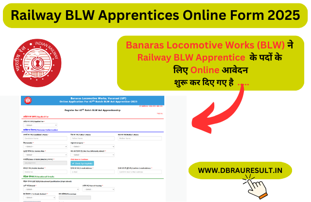 Railway BLW Apprentices Online Form 2025