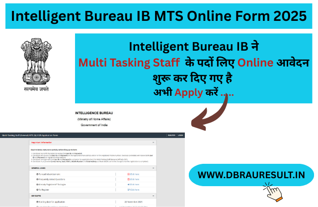 Intelligent Bureau IB MTS Online Form 2025