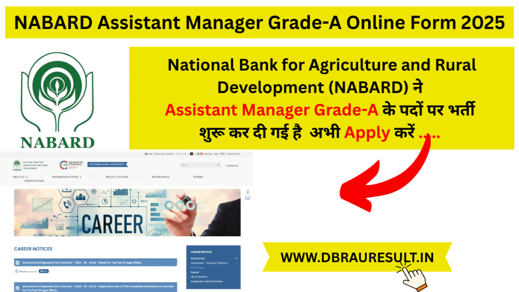 NABARD Assistant Manager Grade-A Online Form 2025