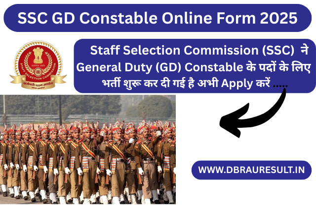 SSC GD Constable Online Form 2026