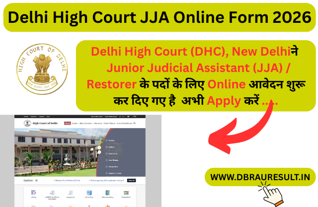 Delhi High Court JJA Online Form 2026
