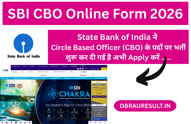 SBI CBO Online Form 2026