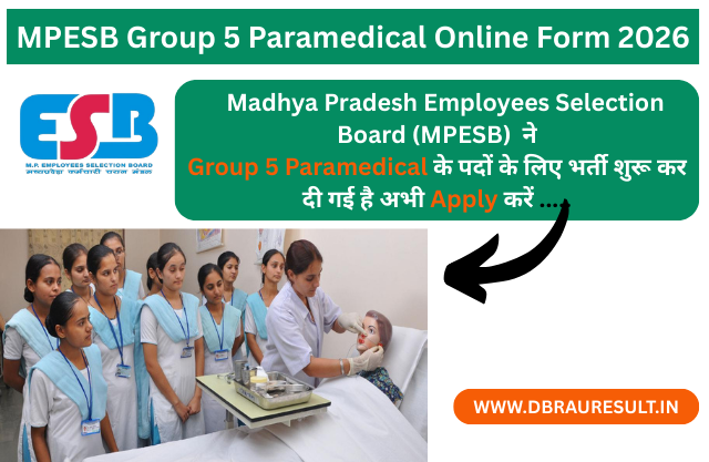 MPESB Group 5 Paramedical Online Form 2026