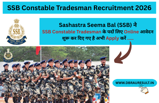 SSB Constable Tradesman Recruitment 2026