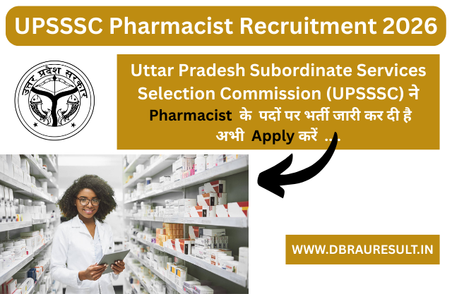 UPSSSC Pharmacist Recruitment 2026