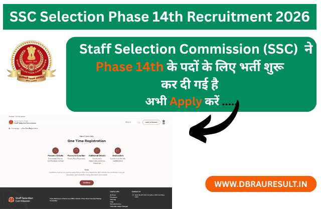 SSC Selection Phase 14th Recruitment 2026