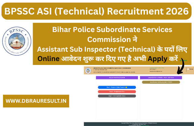 BPSSC ASI (Technical) Recruitment 2026