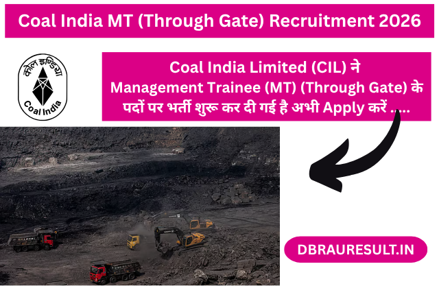 Coal India MT (Through Gate) Recruitment 2026