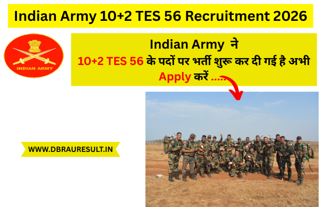 Indian Army 10+2 TES 56 Recruitment 2026
