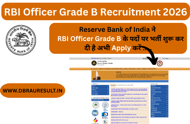 RBI Officer Grade B Recruitment 2026