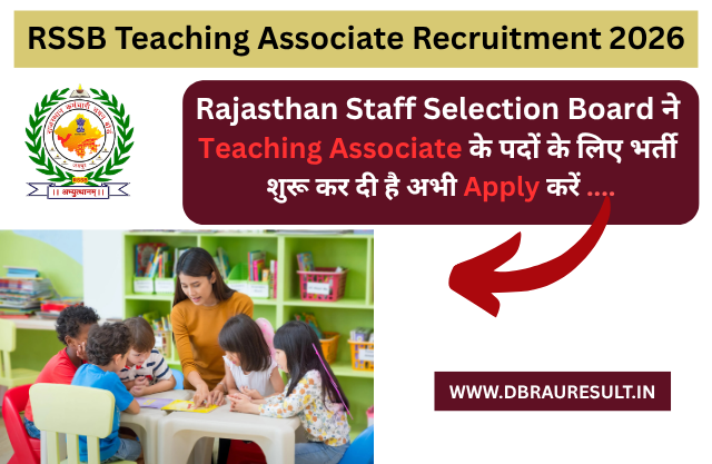 RSSB Teaching Associate Recruitment 2026