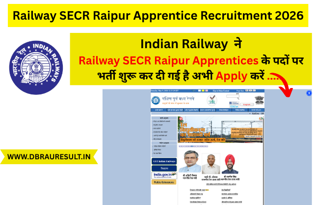 Railway SECR Raipur Apprentices Recruitment 2026
