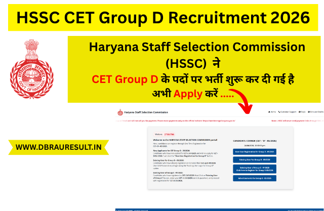 HSSC CET Group D Recruitment 2026