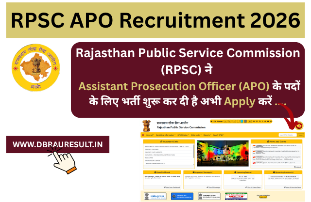 RPSC APO Recruitment 2026