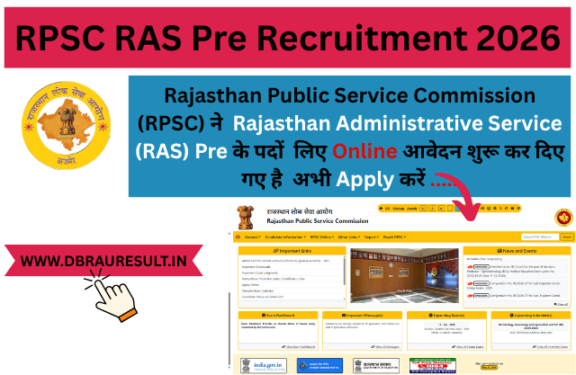 RPSC RAS Pre Recruitment 2026