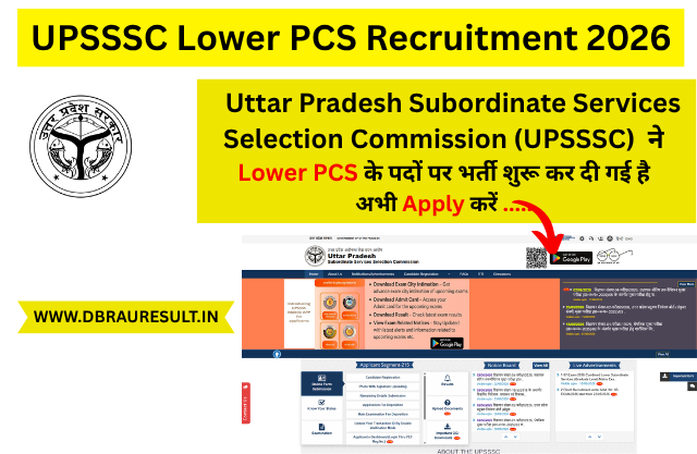 UPSSSC Lower PCS Recruitment 2026