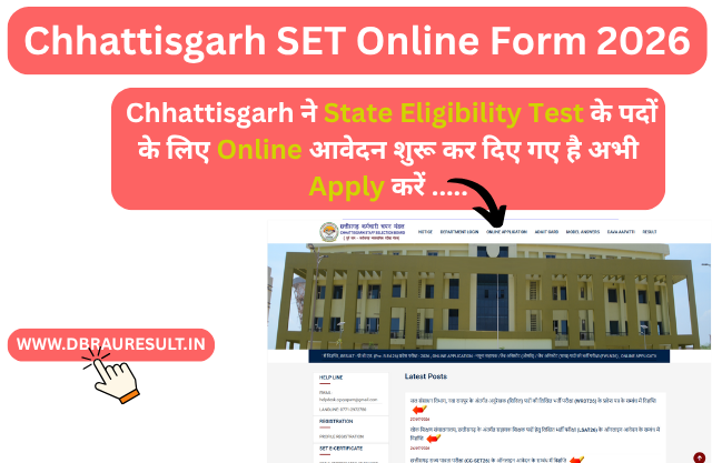 Chhattisgarh SET Online Form 2026