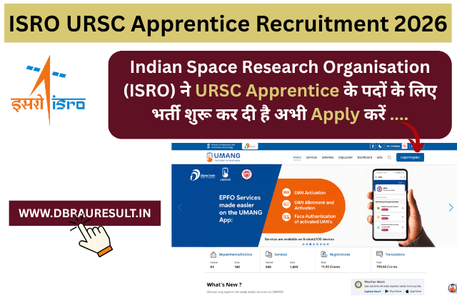 ISRO URSC Apprentice Recruitment 2026