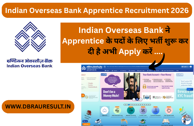 Indian Overseas Bank Apprentice Recruitment 2026