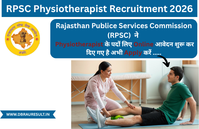 RPSC Physiotherapist Recruitment 2026