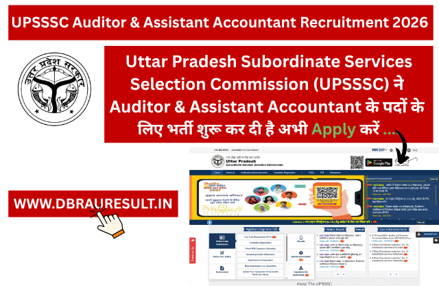 UPSSSC Auditor & Assistant Accountant Recruitment 2026 