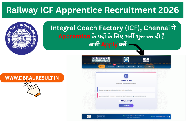 Railway ICF Apprentice Recruitment 2026