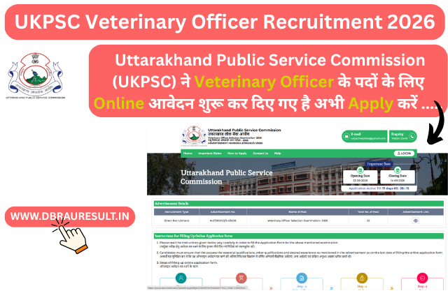 UKPSC Veterinary Officer Recruitment 2026