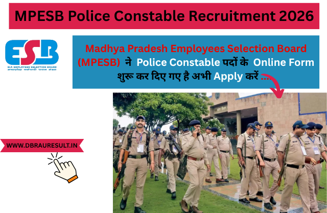 MPESB Police Constable Recruitment 2026