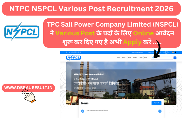 NTPC NSPCL Various Post Recruitment 2026