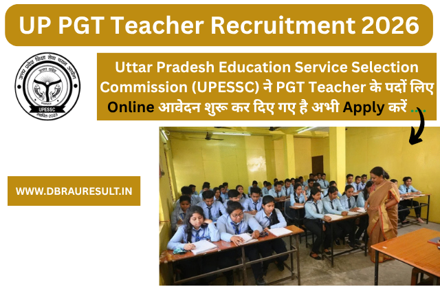 UP PGT Teacher Recruitment 2026