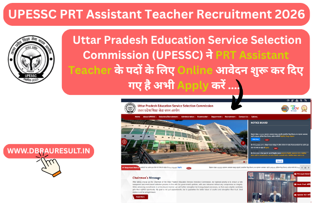 UPESSC PRT Assistant Teacher Recruitment 2026