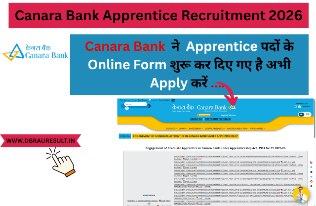 Canara Bank Apprentice Recruitment 2026