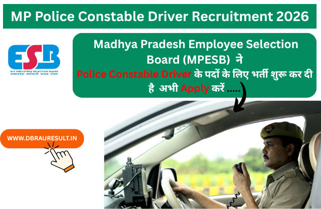 MP Police Constable Driver Recruitment 2026
