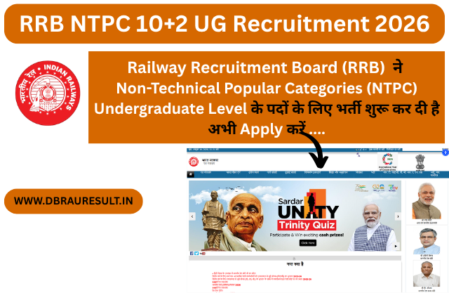 RRB NTPC 10+2 UG Recruitment 2026